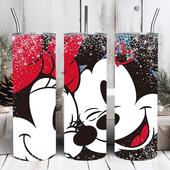 Other - Mickey and Minnie Mouse 20 oz Tumbler